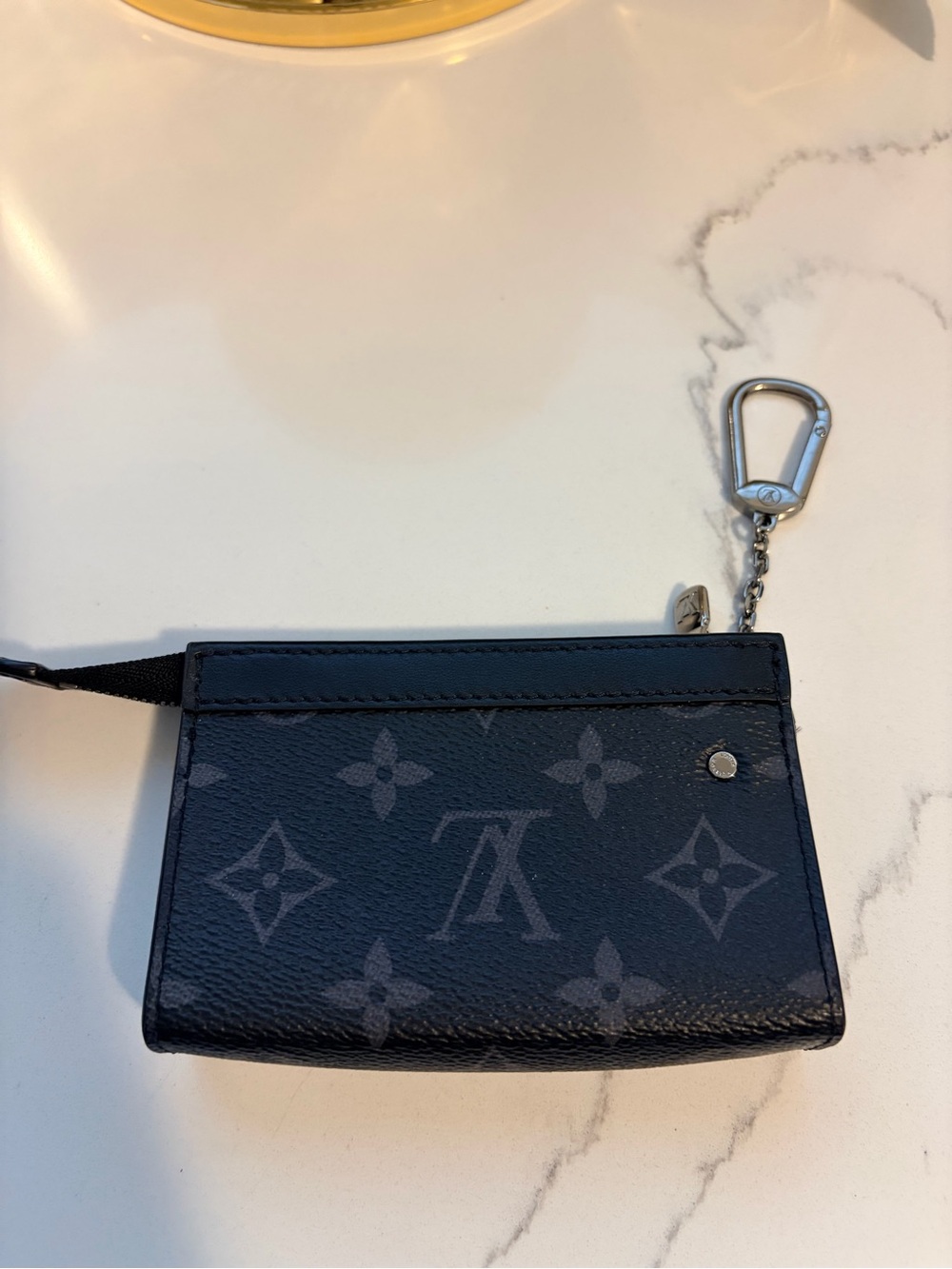 Louis Vuitton Black Monogram Card Case with Metal Clip - Picture 3 of 5